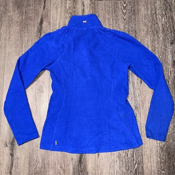 Lucy Yoga Activewear Fleece 1/2 Zip Pullover Jacket Size S Small Blue EUC - Picture 4 of 6
